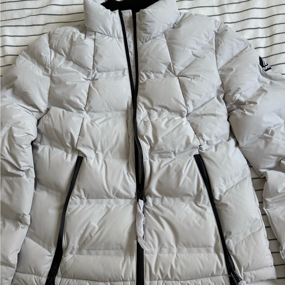 Women's Gray SuperDry Puffer Jacket